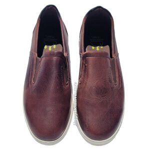 Propét‎ Men's Brown Leather Upper Slip On Kendrick Sneaker